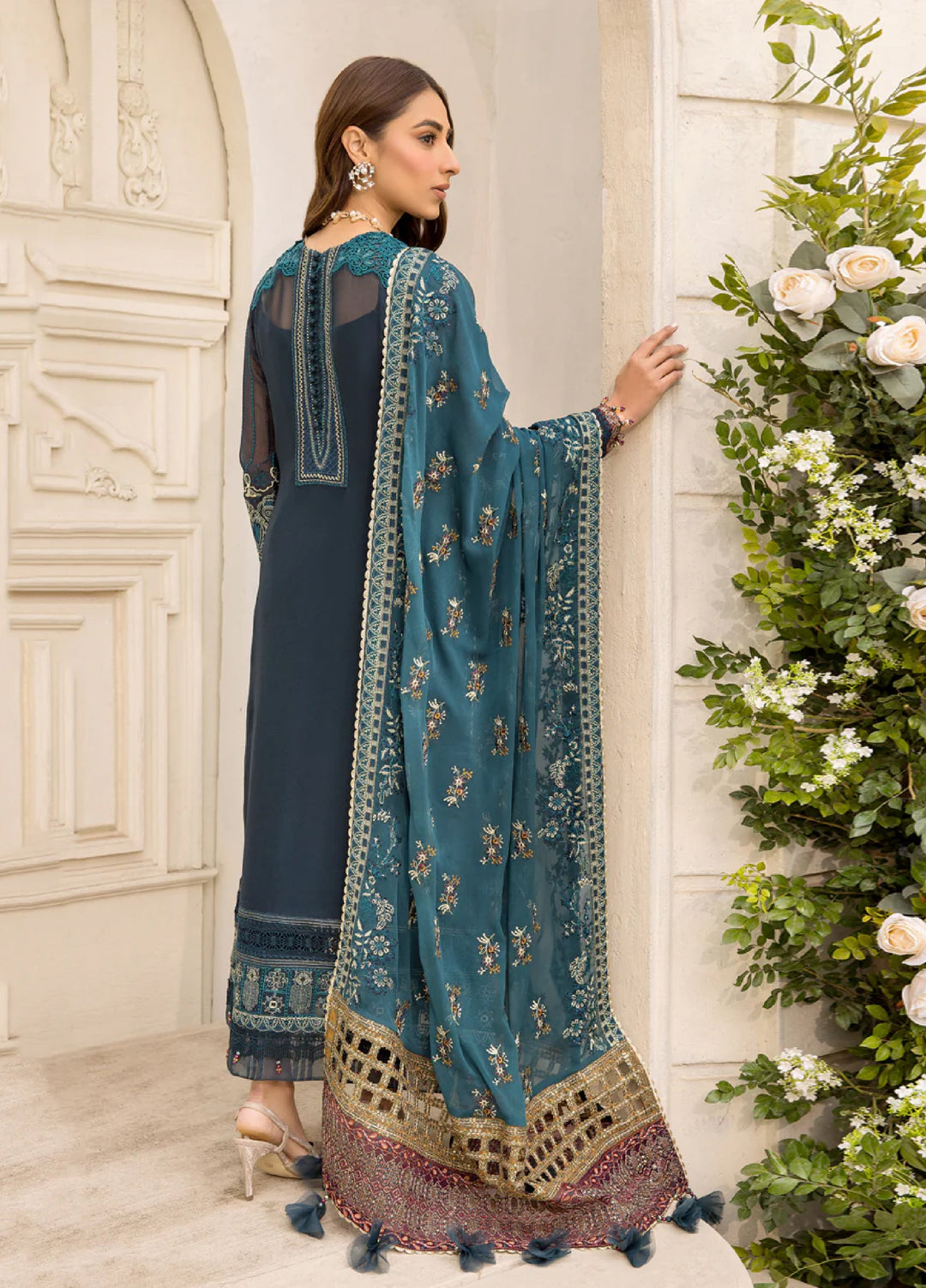 Xenia Formal Unstitched Luxury Chiffon Suits 3 Piece XE25FL Famiya - Formals Collection