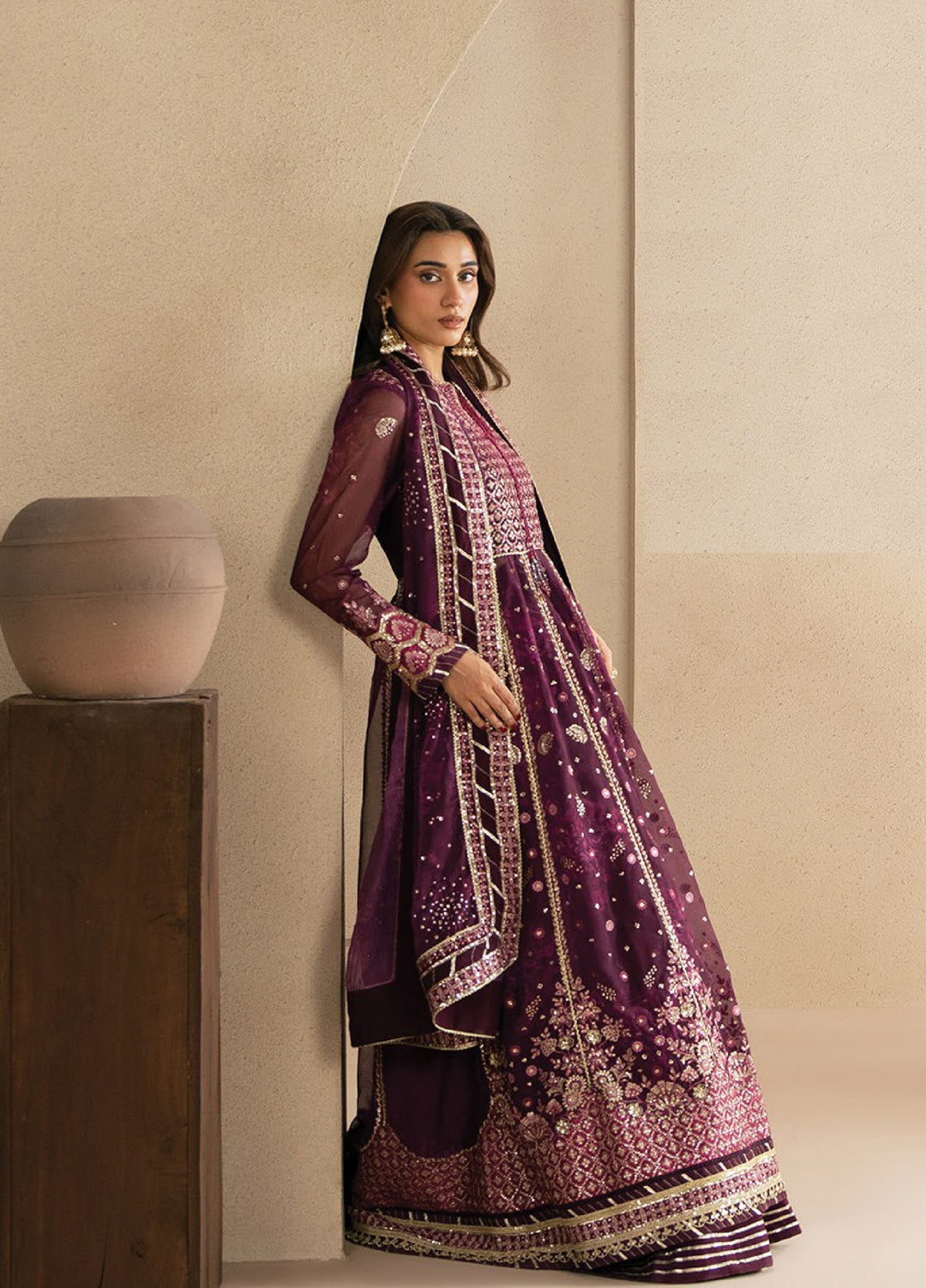 Neoma by Xenia Formals Unstitched Embroidered Chiffon 3 Piece Suit XE26UNF Yawi 01 - Festive Collection