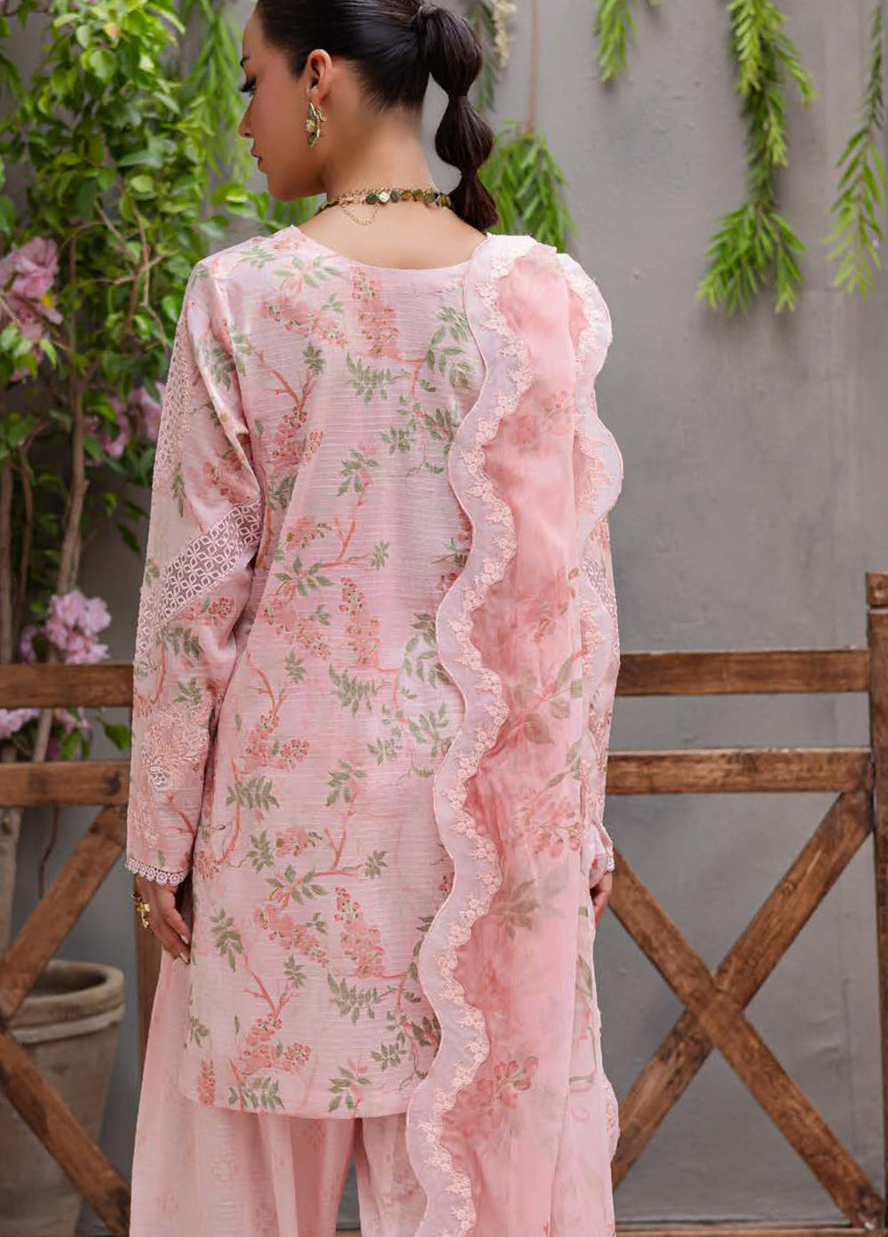 Bloom by Nureh Unstitched Embroidered Lawn 3 Piece Suit NU26UBL BL-08 - Festive Collection
