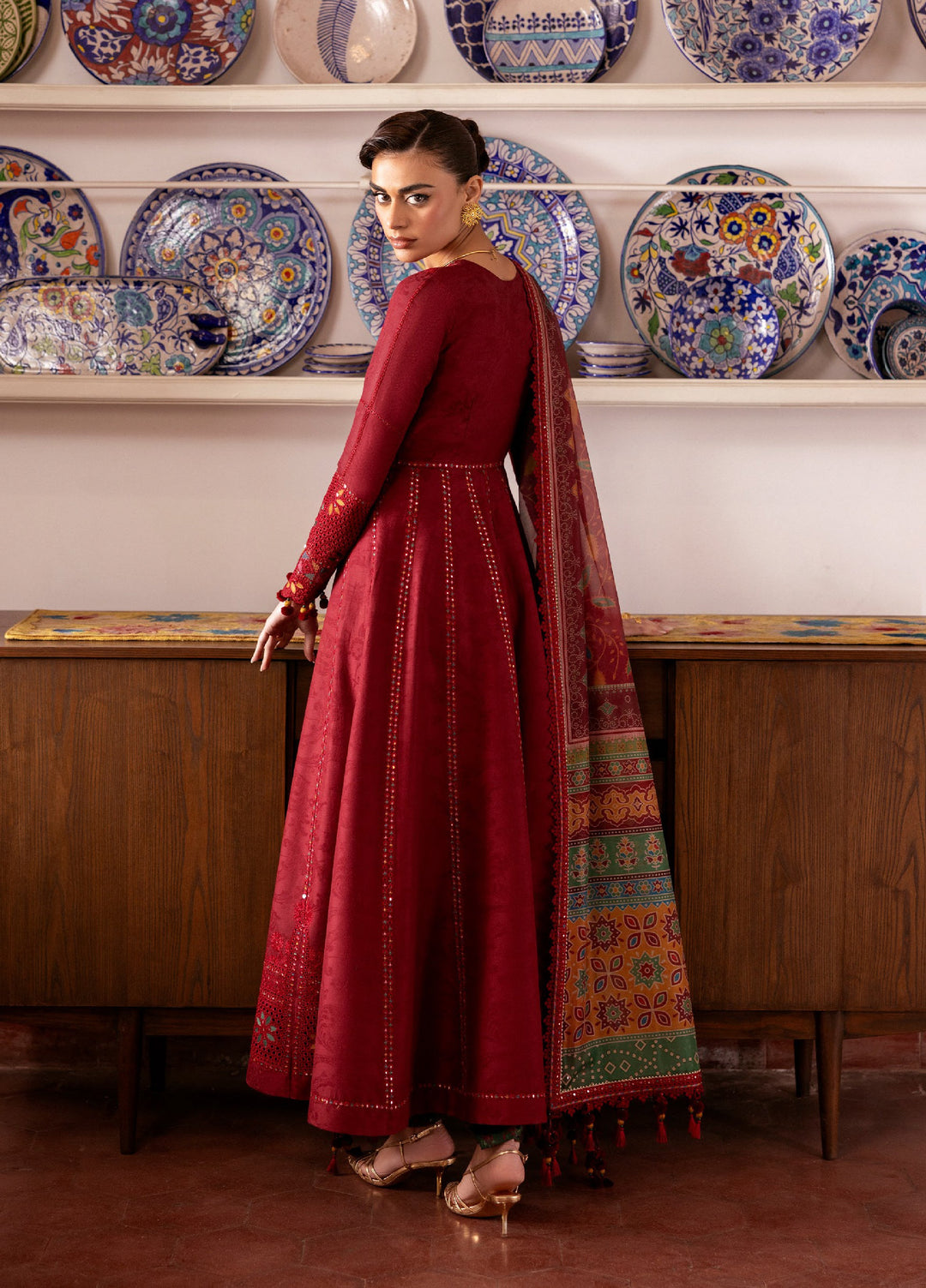 Shahkaar by Jazmin Unstitched Embroidered Lawn 3 Piece Suit JZ26USE SL26-D06 - Eid Collection