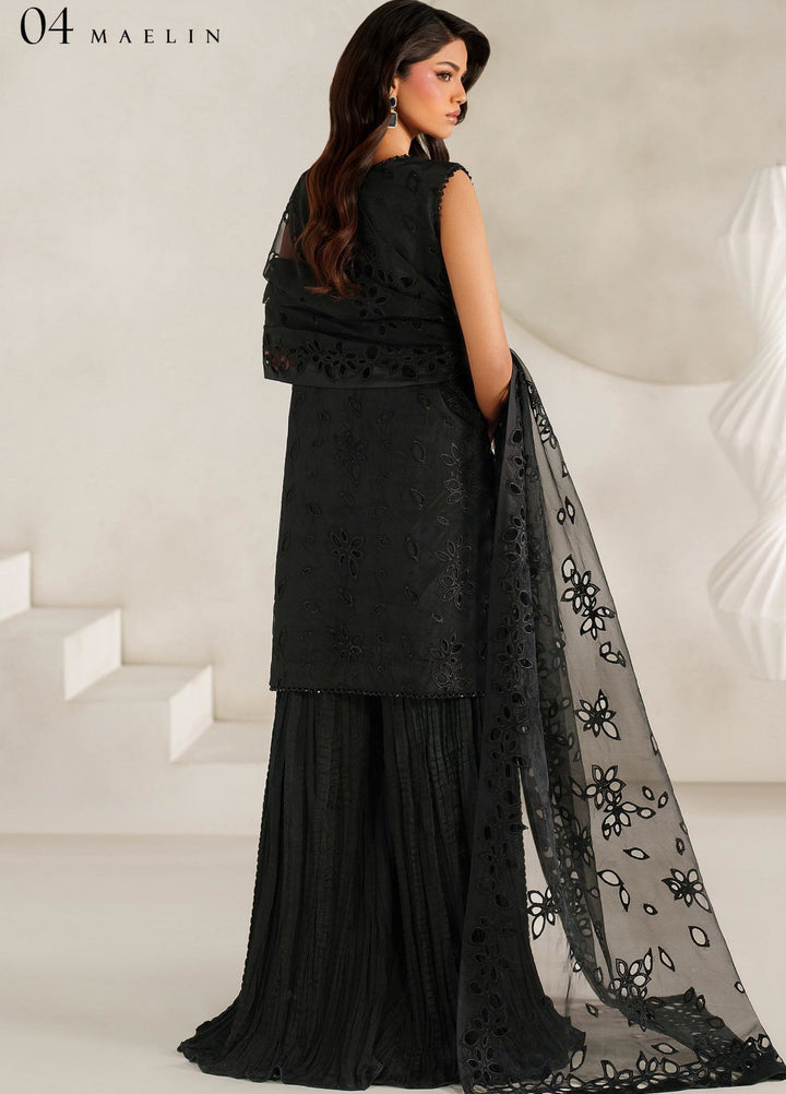 Muse Thread by Zarif Unstitched Organza Embroidered Suits 3 Piece ZRF25MT 04 MAELIN - Festive Collection