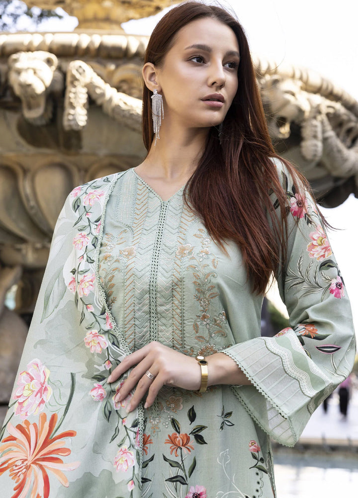 Meerak Women Pret Premium Embroidered Linen 3 Piece Nysa - Winter Collection