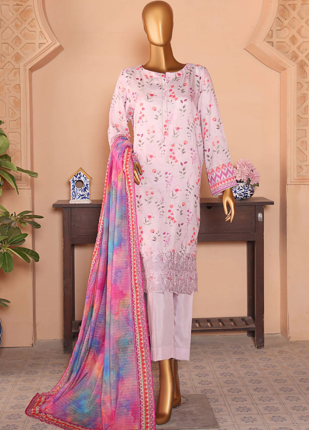 Vogue by Hz Textiles Embroidered Viscose Suits Unstitched 3 Piece VFC-1328 - Winter Collection