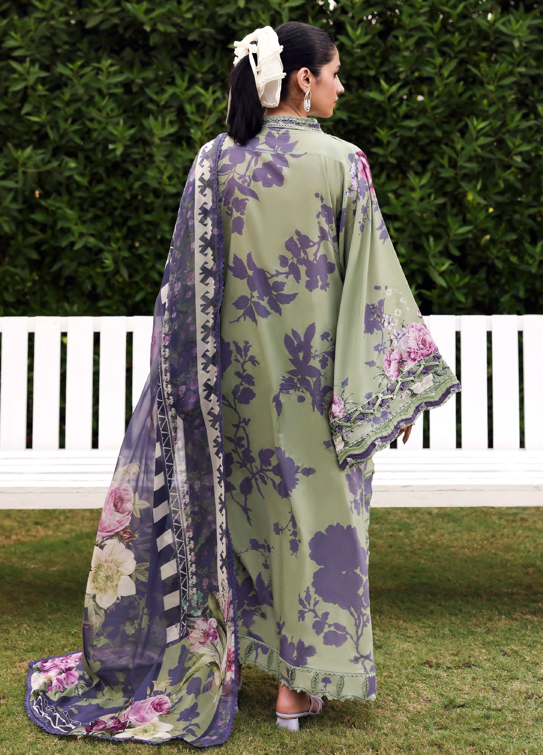 Belladore by Elaf Premium Unstitched Printed Lawn 3 Piece Suit EL26ULB Vienna EPA-4B - Summer Collection