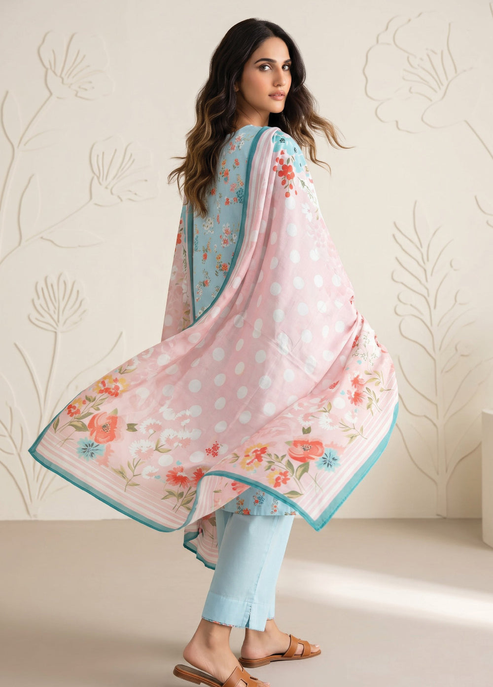 Salina by Regalia Textiles Unstitched Printed Lawn 3 Piece Suit RG26USII D-6 - Casual Collection