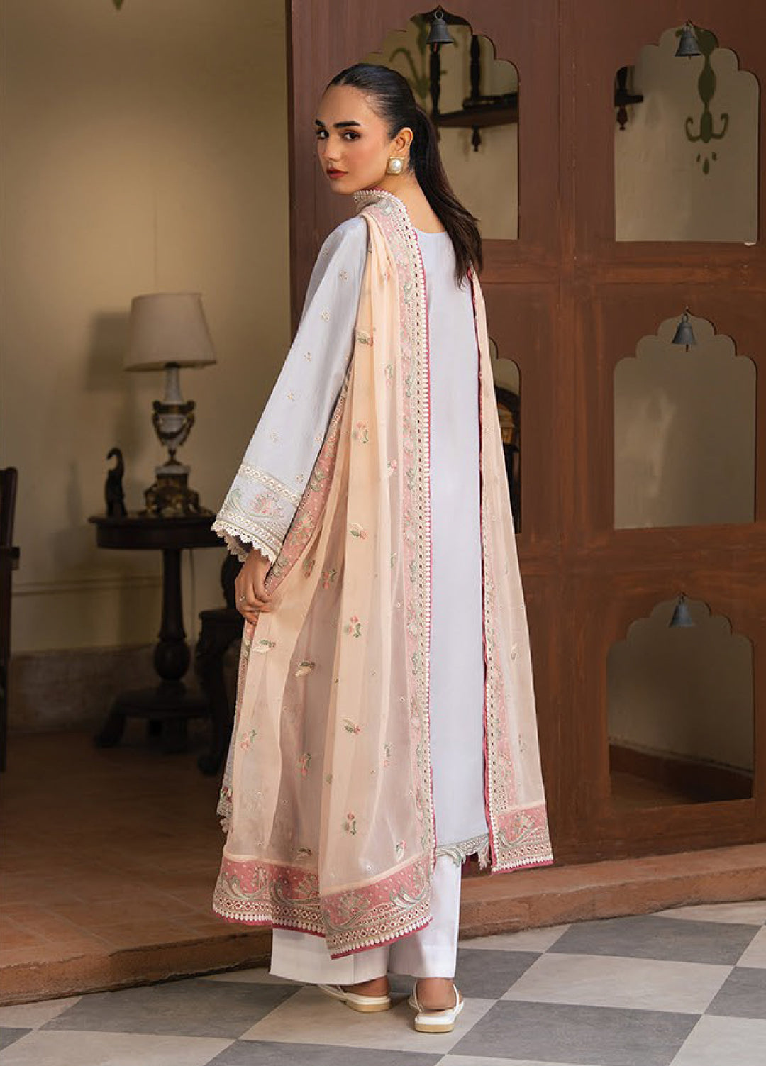 Namah by Xenia Formals Unstitched Embroidered Lawn 3 Piece Suit XF26ULN 07 - Elian - Festive Collection