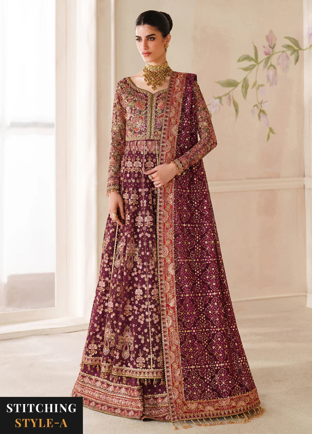 Chantelle by Baroque Unstitched Embroidered Chiffon 3 Piece Suit BQ26UCF V14-D05 - Festive Collection