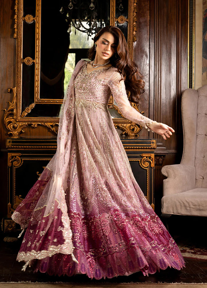 Darling by Mushq Unstitched Embroidered Net 4 Piece Suits MU25DW Geet - Wedding Collection