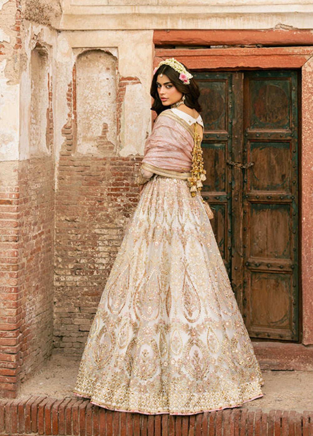 Zarlish Makhfi by Mohsin Naveed Ranjha Unstitched Embroidered Organza Suits 3 Piece MNR25ZM Kohinoor - Festive Collection