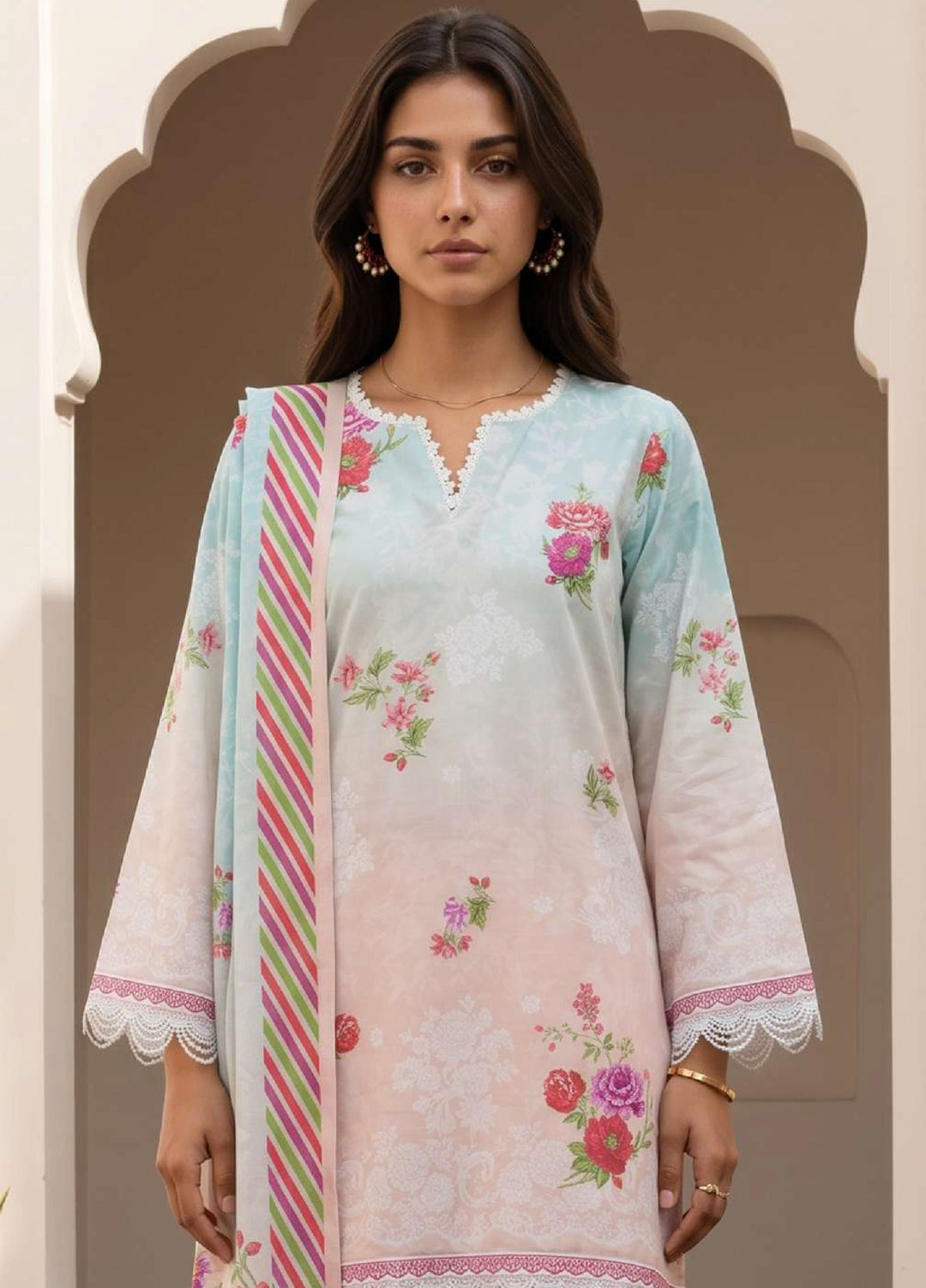 Zellbury Unstitched Printed Lawn 3 Piece Suit ZB26UC WUS26X31032 - Casual Collection