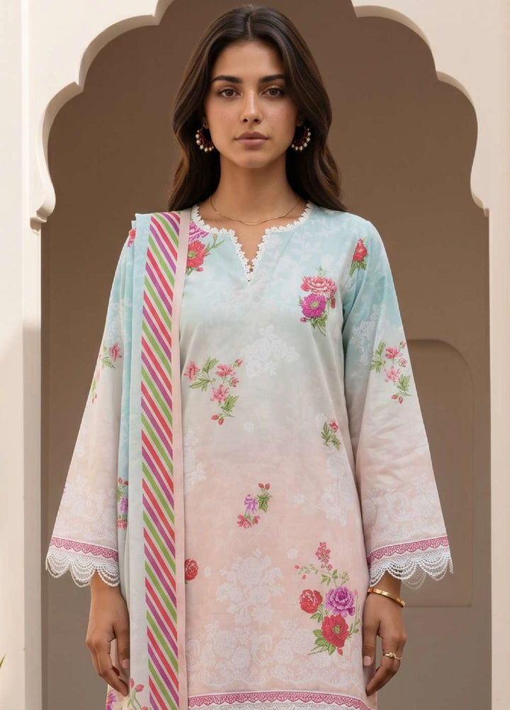 Zellbury Unstitched Printed Lawn 3 Piece Suit ZB26UC WUS26X31032 - Casual Collection