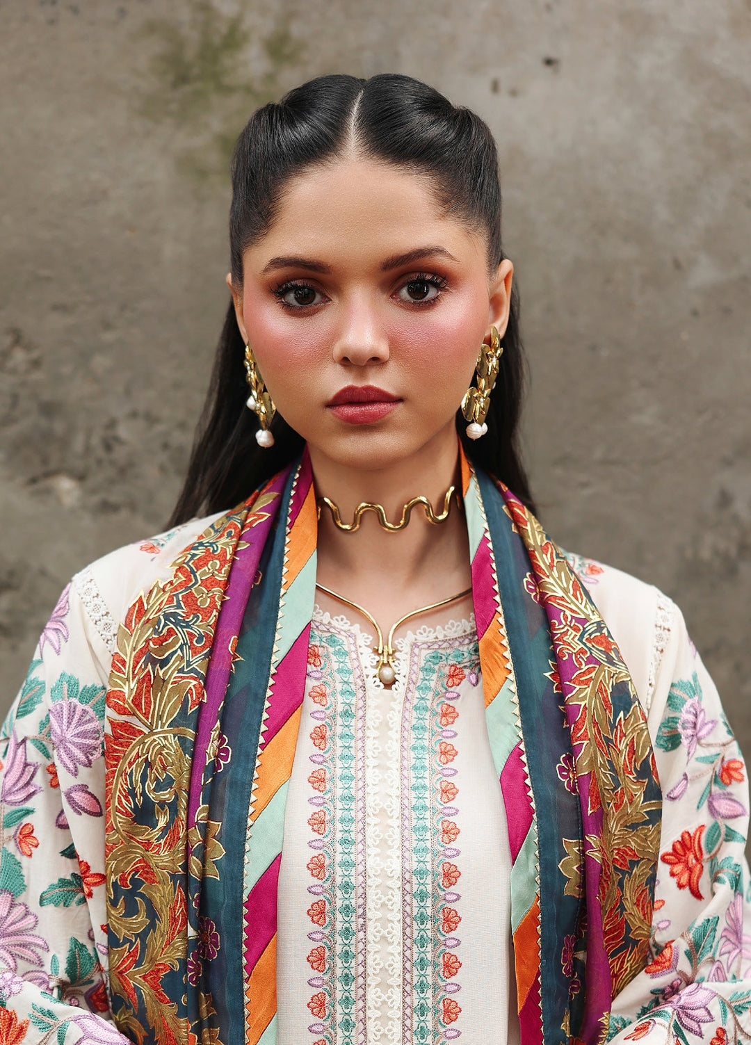 Lumina by Bin Ilyas Unstitched Embroidered Lawn 3 Piece Suit BI26UL L7 4B - Summer Collection