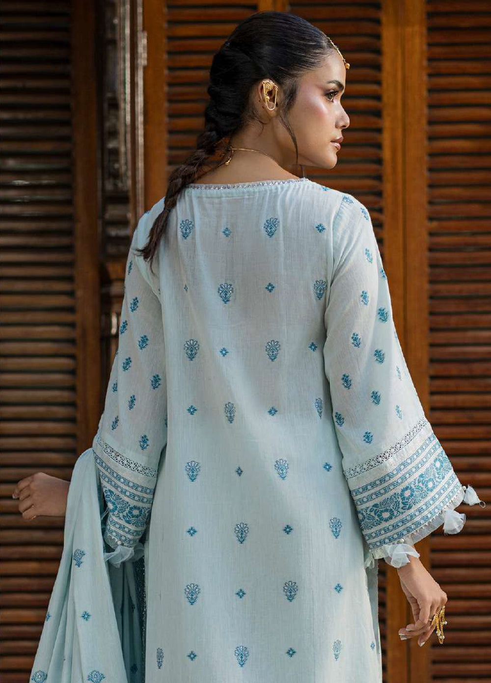 Zellbury Unstitched Printed Jacquard 3 Piece Suit ZB26UC WUS26X30987 - Casual Collection