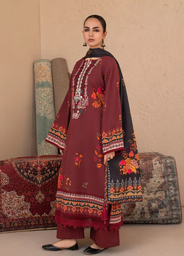 Jugnu by Chandan Nagri Women Pret Embroidered Khaddar 3 Piece Suit Zariya - Winter Collection