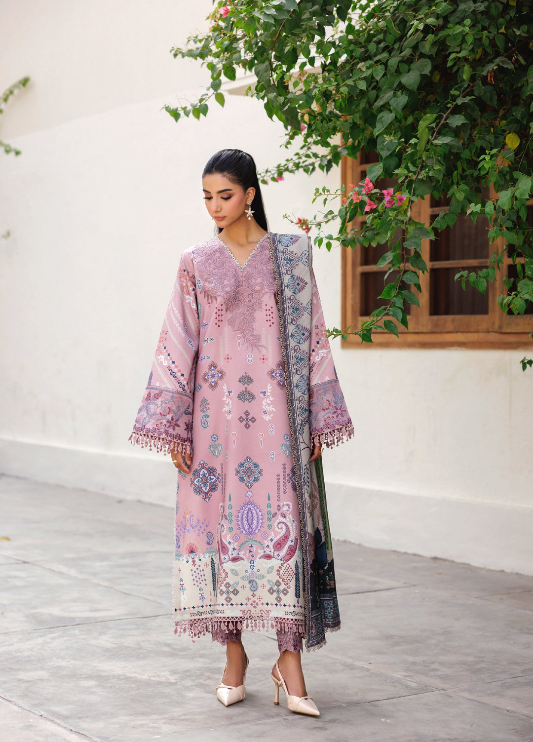Zync by Florent Whispers Unstitched Embroidered Modal 3 Piece FL25WW FL-5A - Winter Collection