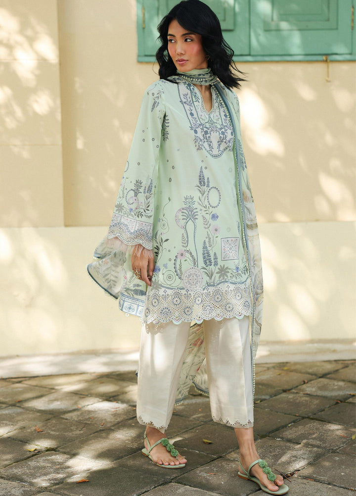 Q Prints by Qalamkar Unstitched Lawn Printed 3 Piece Suit QLK26QP Asha - Summer Collection