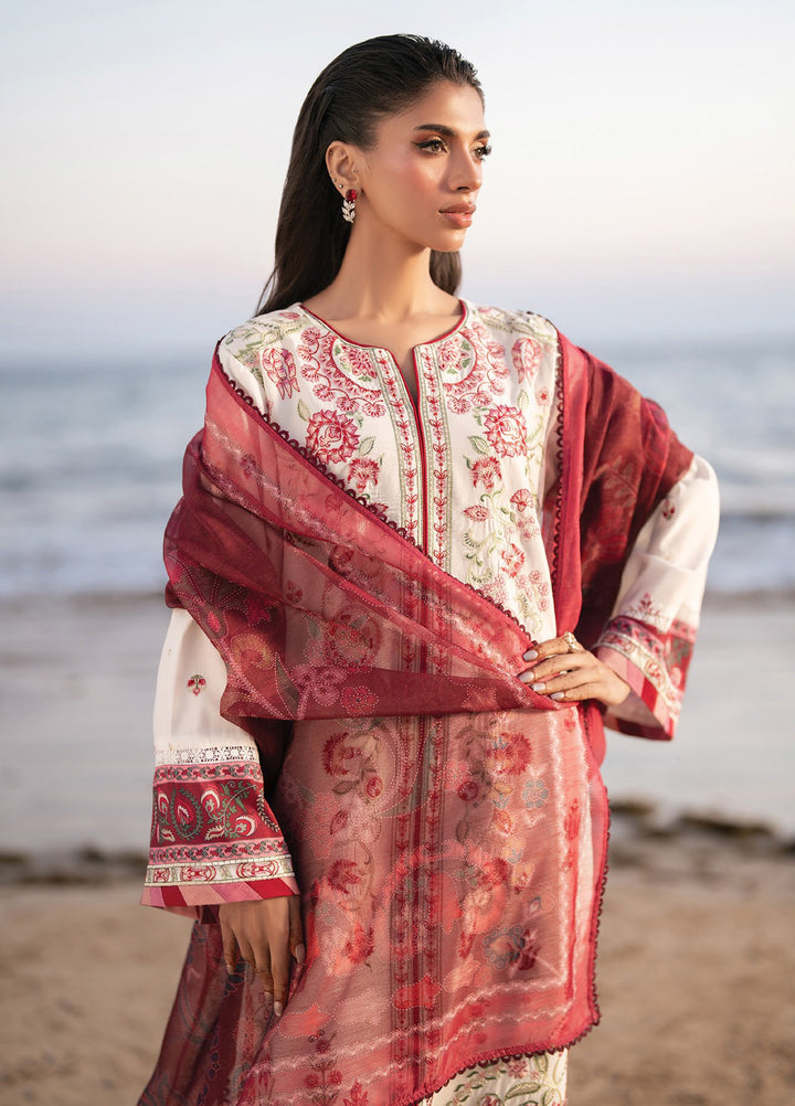 Layana by Xenia Formals Unstitched Embroidered Lawn 3 Piece Suit XE26ULL D-1 Rasa - Summer Collection