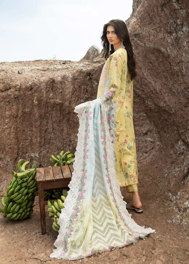 Mahiymaan by Al Zohaib Unstitched Embroidered Luxury Lawn 3 Piece Suit AZ26UM D-10 - Festive Collection