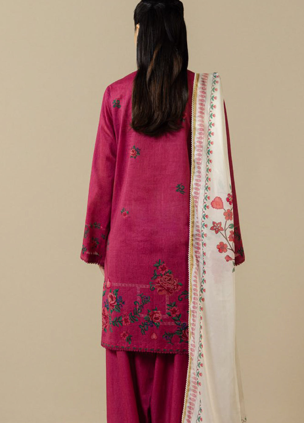 Coco by Zara Shahjahan Unstitched Printed Lawn 3 Piece Suit CZS26UPL ISMERIA-8A - Summer Collection