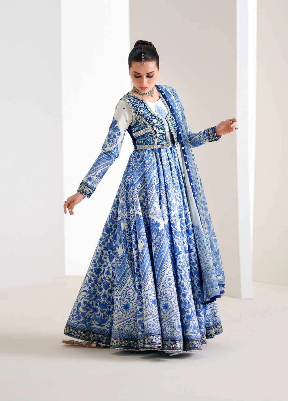 Amour by Bin Ilyas Unstitched Embroidered Lawn 3 Piece Suit BI26ULA 188A - Festive Collection