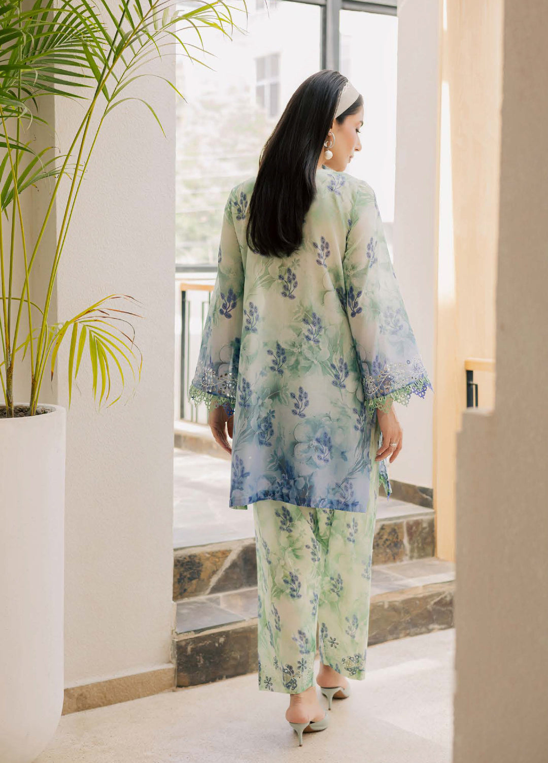 Ballerina by Nureh Unstitched Chikankari Embroidered Lawn 2 Piece Suit NU26UBCL NU2-208 - Summer Collection