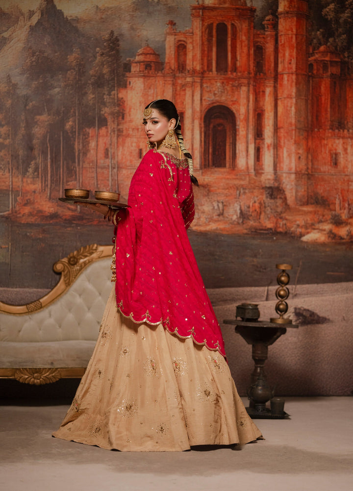 Lia by Miras Women Pret 3 Piece Embroidered Korean Rawsilk RIMZA - Festive Collection