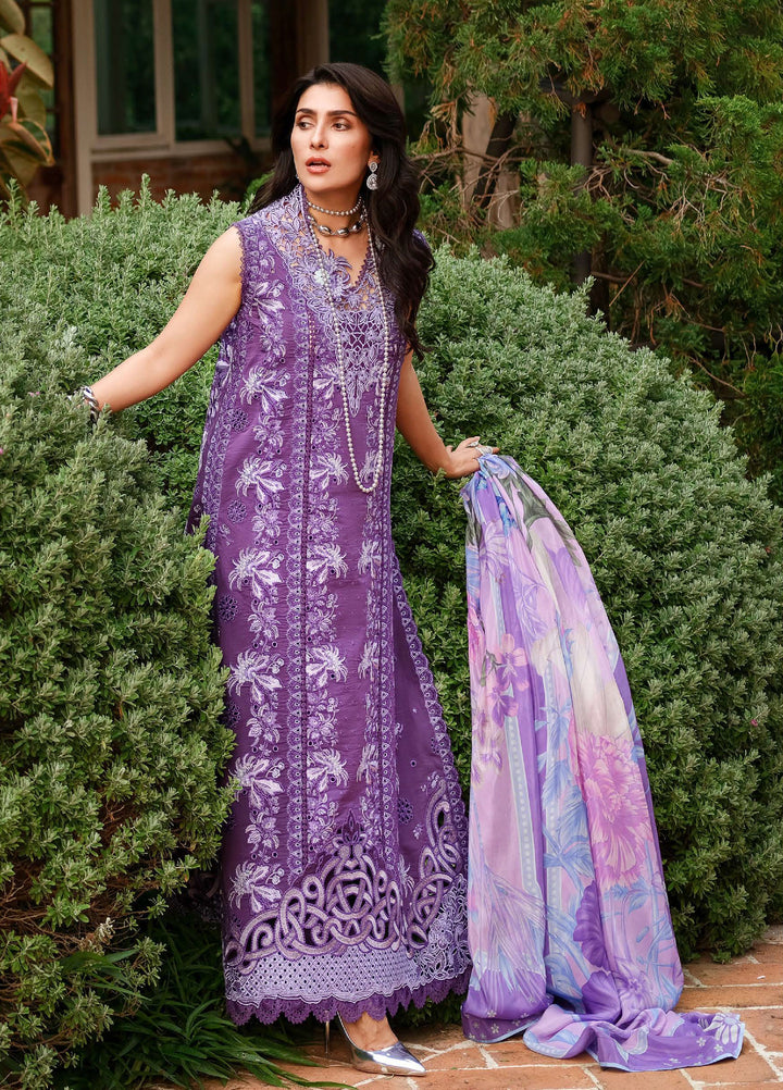 AMoi by Mushq Unstitched Embroidered Luxury Lawn 3 Piece Suit MU26AHL D-10 Lovers Lane - Summer Collection