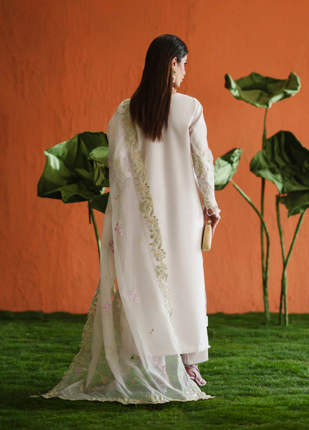 Blooming Flower by Zariya Unstitched Embroidered Lawn 3 Piece Suit ZRY26ULB AIRA ZB-60102 - Festive Collection