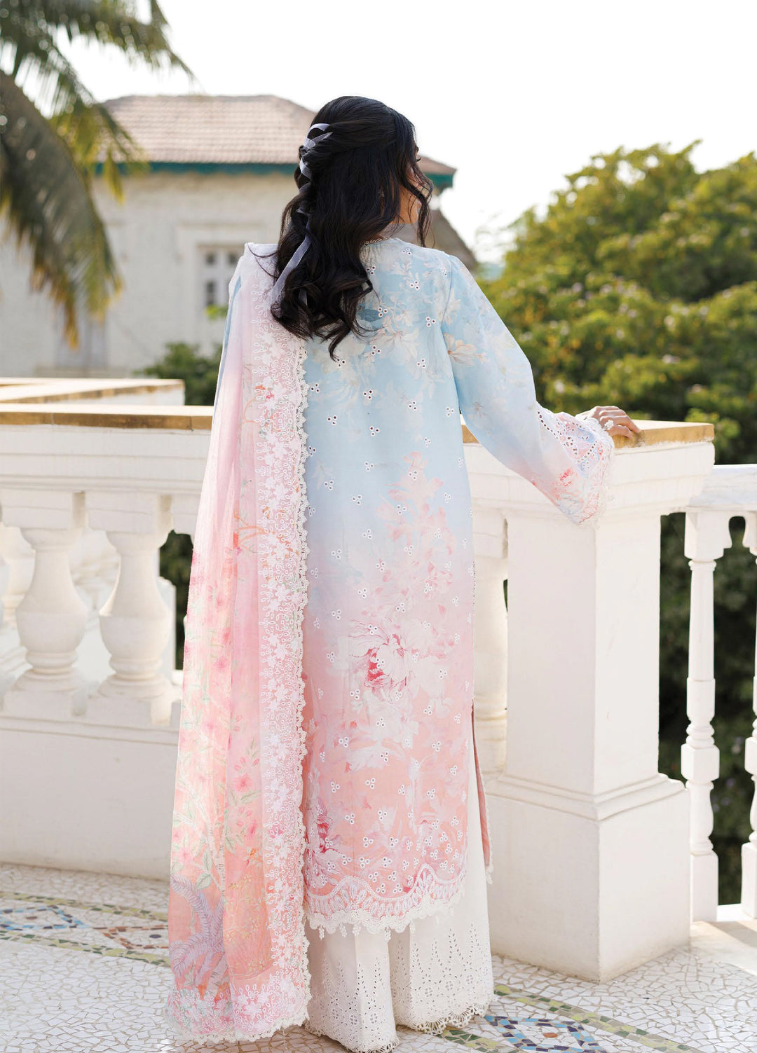 Summer Together by Afrozeh Unstitched Embroidered Lawn 3 Piece Suit AF26UST D-6 LILOURA - Festive Collection