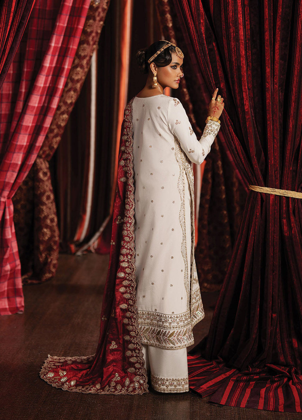 Divani by Afrozeh Unstitched Raw Silk Embroidered 3 Piece Suits AF25DS AS-25-01 Khuld - Festive Collection