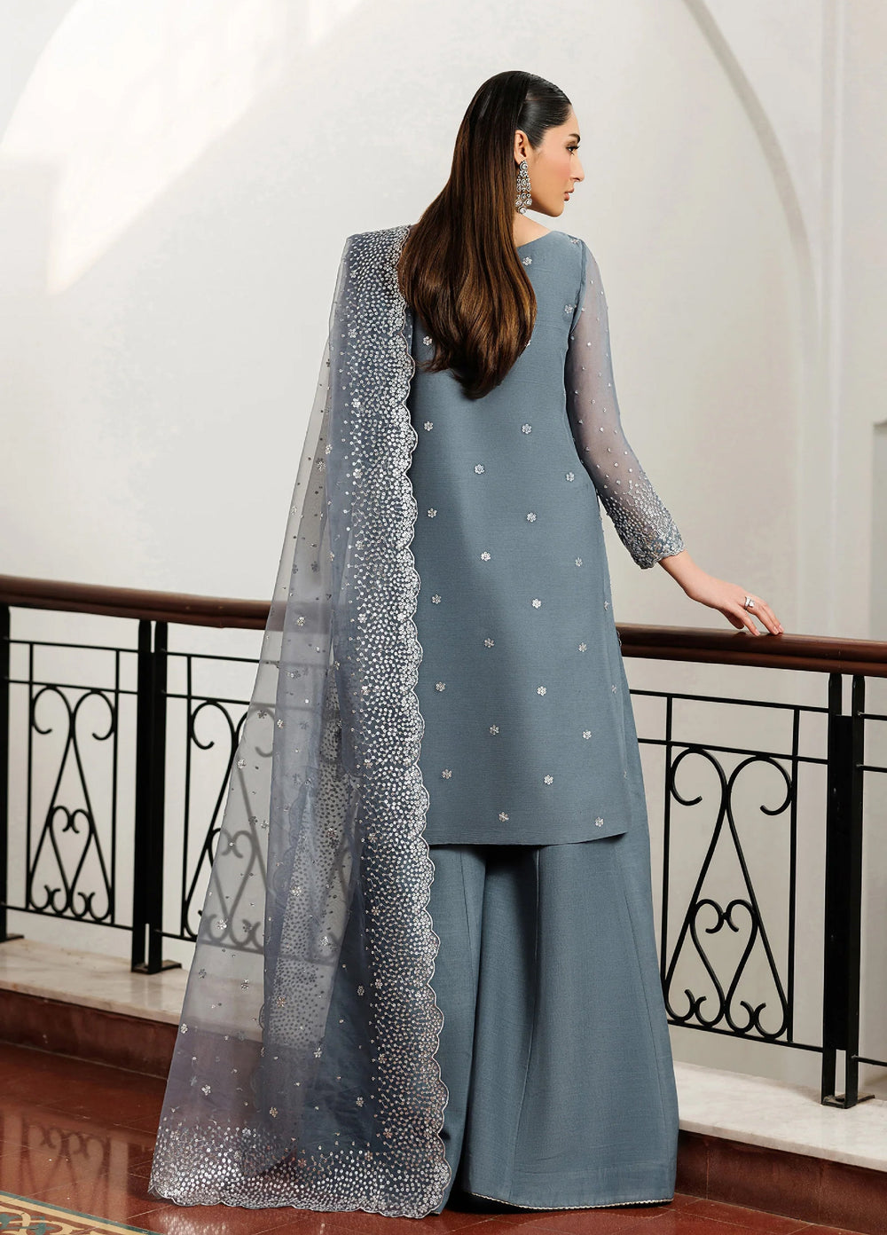 Nourah by Zarif Unstitched Embroidered Chiffon 3 Piece Suit ZR26UCN Nourah Zarmina ZF/ZQH/ZARMINA 05 - Festive Collection
