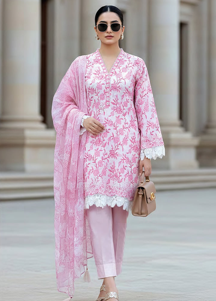 Komal Lawn by Lakhany Unstitched Embroidered Lawn 3 Piece Suit LSM26UK LG-RL-0444 - Summer Collection