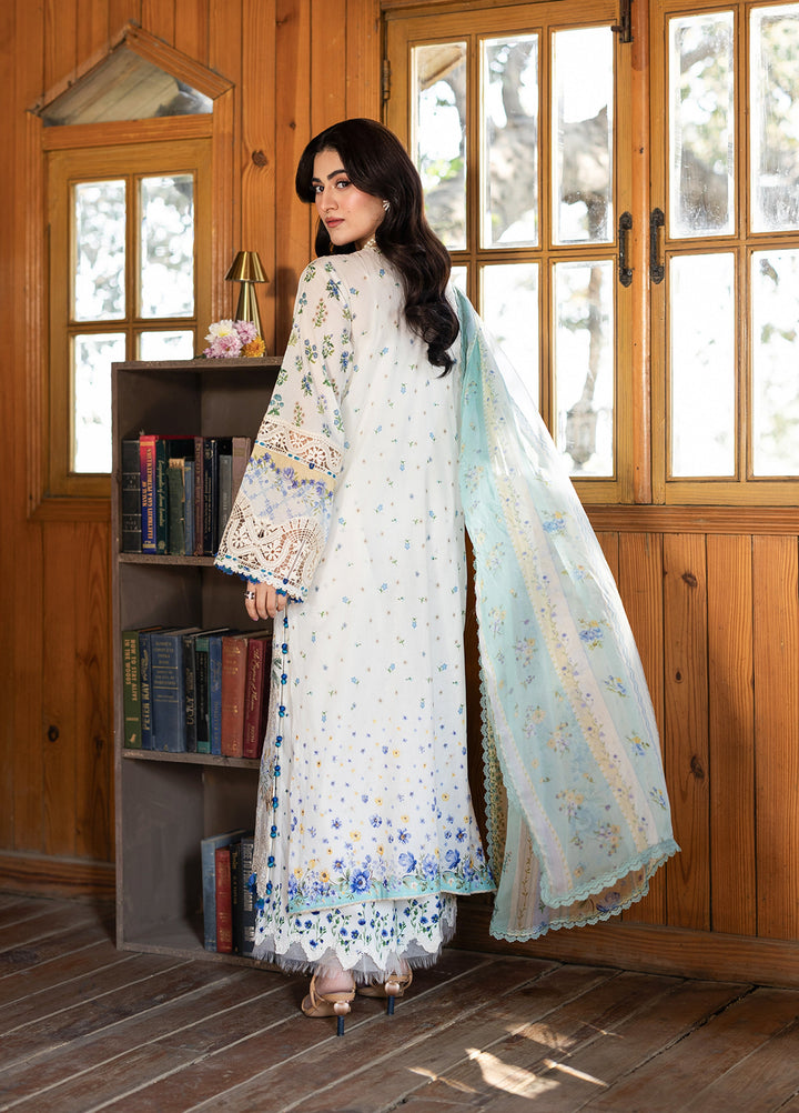 Elaf Premium Chikankari Unstitched Printed Lawn 3 Piece Suit EL26UPC ERC-1A SAHIL - Summer Collection