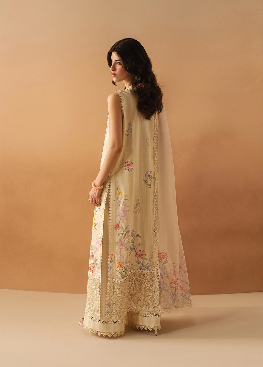 Haze A Prints by Afrozeh Unstitched Embroidered  Lawn 3 Piece Suit AF26UAP Hazelen Yellow FWU-104 - Summer Collection