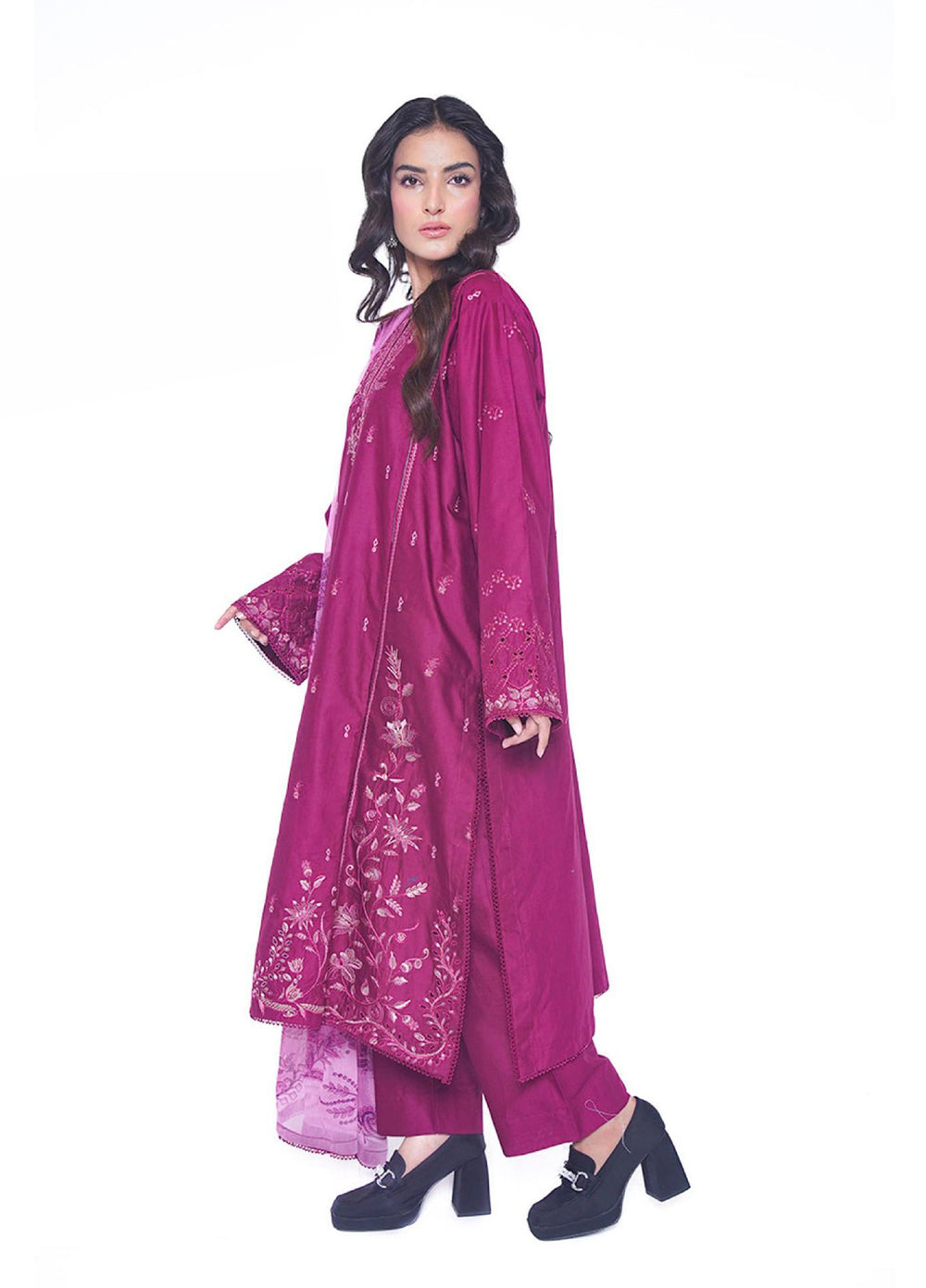 Ileen by naba bilal RTW Embroidered Lawn 3 Piece Suit IN26REL Aira - Casual Collection