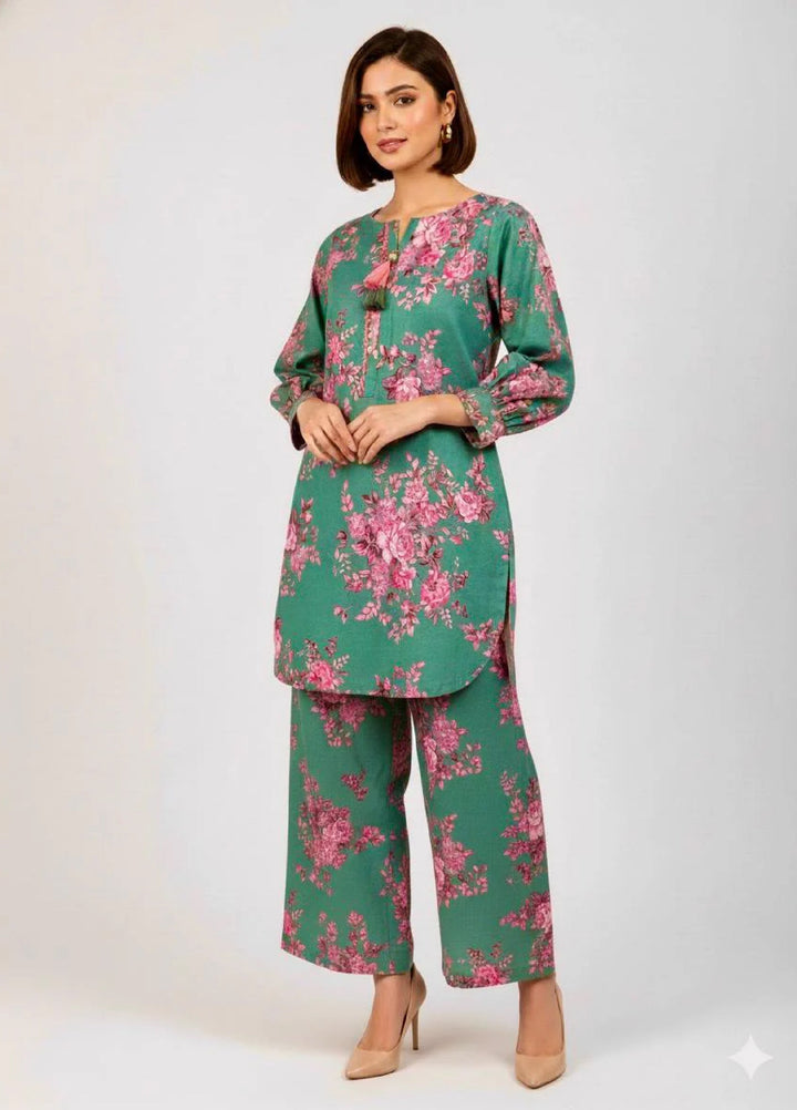 Tosheeza Saith Women Pret Khaddar 2 Piece D-1 - Winter Collection