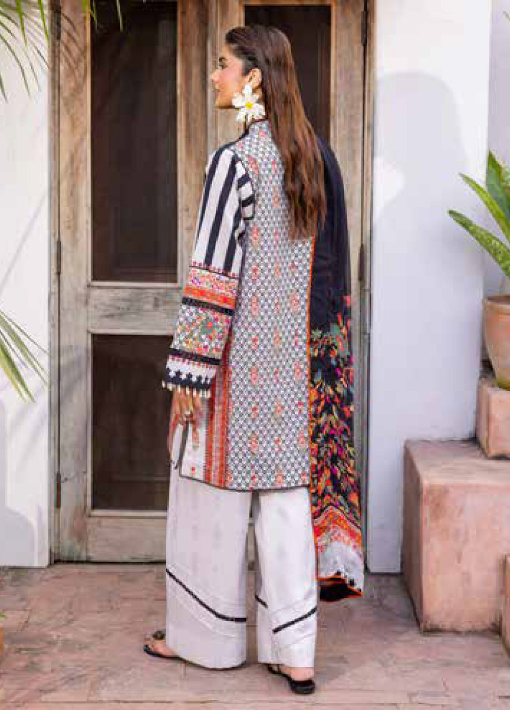 C Prints by Charizma Unstitched Printed Lawn 3 Piece Suit CHR26UCP CP6-07 - Summer Collection