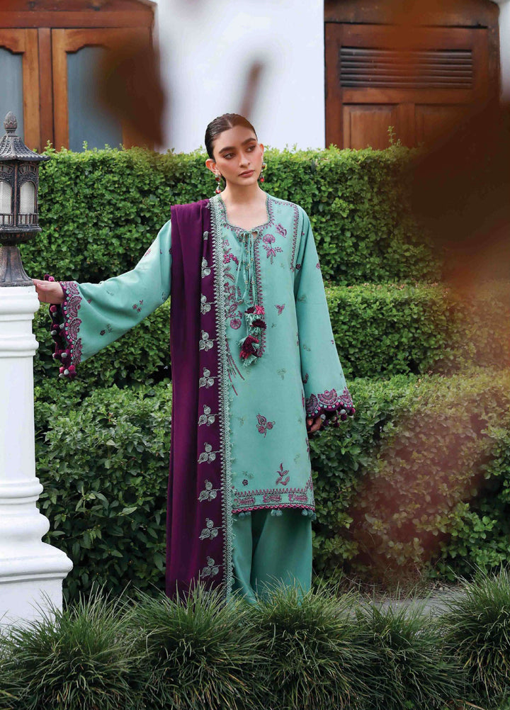 Amaris by Republic Womenswear Unstitched Luxury Shawl Karandi Embroidered Suits 3 Piece RW25AS D-14 - Winter Collection