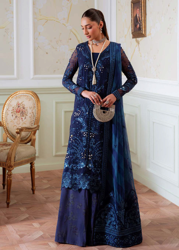 Elanora by Nureh Embroidered Unstitched Luxury Chiffon 3 Piece Suits NU25EC NEL-79 - Festive Collection