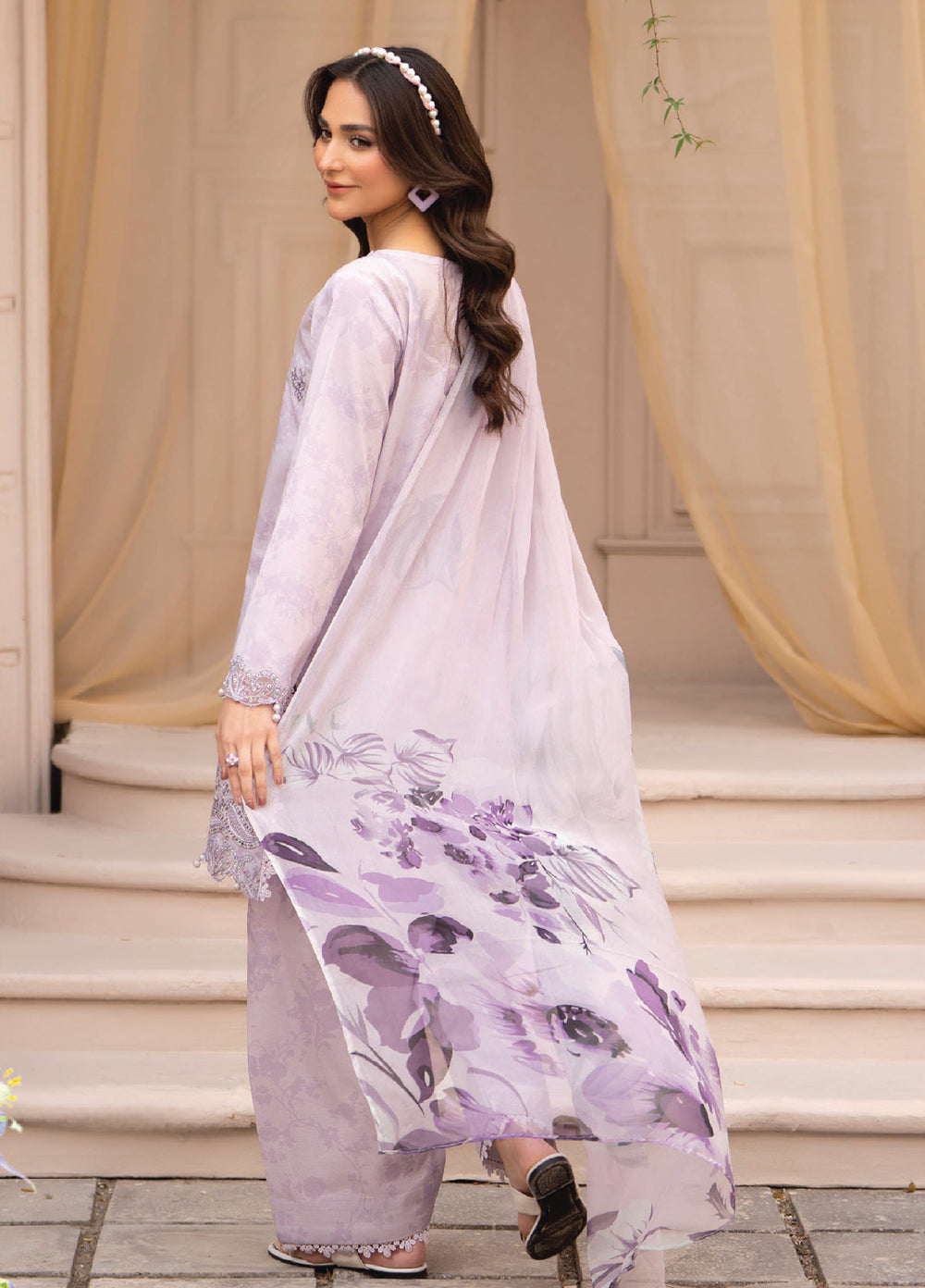 Summer Breeze by Humdum Unstitched Embroidered Lawn 3 Piece Suit HB26USB D-05 - Summer Collection