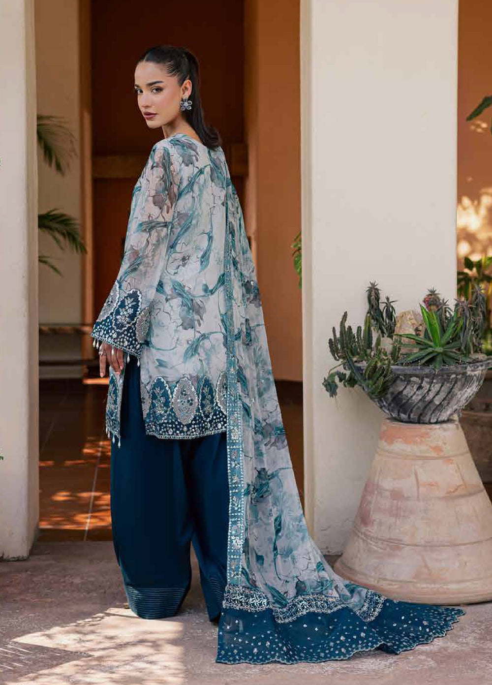 Heirloom by Daria Unstitched Embroidered Chiffon 4 Piece Suit DC26UCH DA-54 - Festive Collection