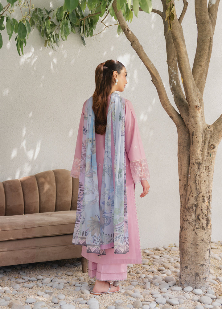 Eclat Premium by Seran Unstitched Embroidered Lawn 3 Piece Suit SN26ULE Celiane D-01 - Summer Collection