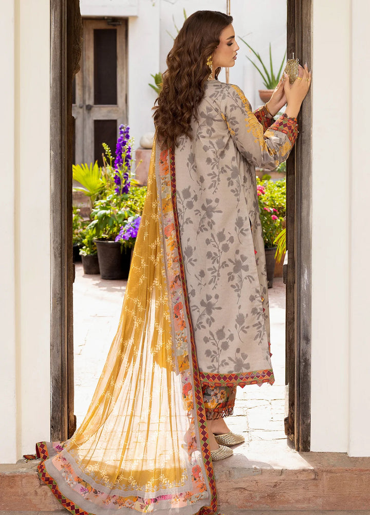 Andaaz by Charizma Unstitched Embroidered Lawn 3 Piece Suit CHR26UAL CAD6-02 - Summer Collection