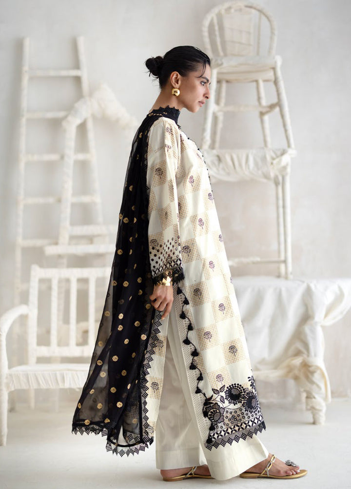 The Luxe by Gul Ahmed Unstitched Embroidered Slub 3 Piece Suit GA26ULL Royal Fleur SP 52066 - Casual Collection