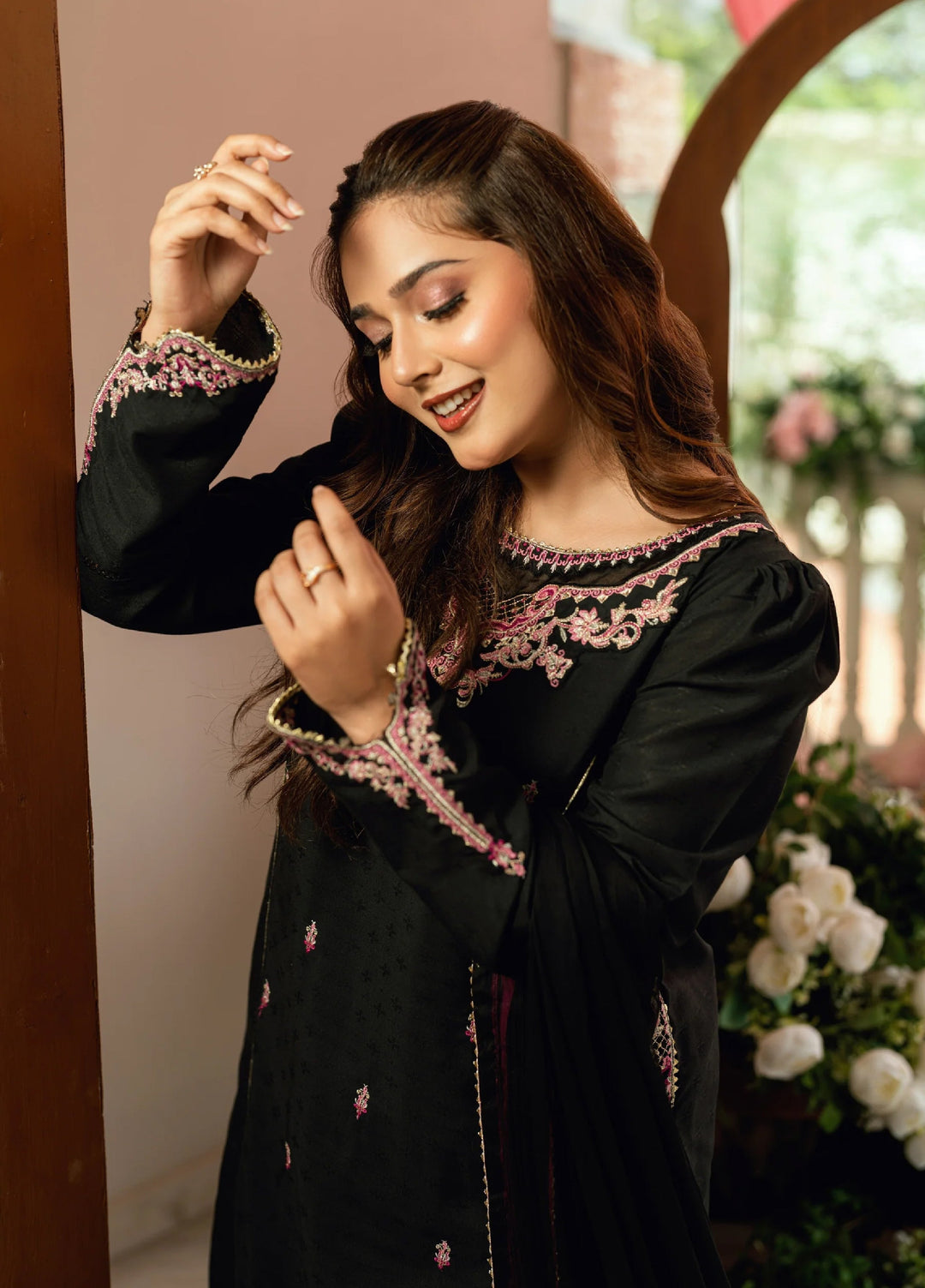 Omal by Komal Baat Paaki Women Dobby 3 Piece Pret Suit Shehrzad - Festive Collection