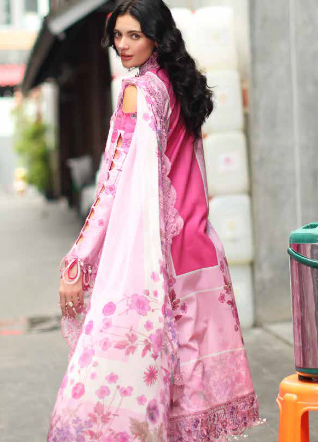 Signature by Charizma Unstitched Printed Lawn 3 Piece Suit CHR26USL CS6-07 - Summer Collection