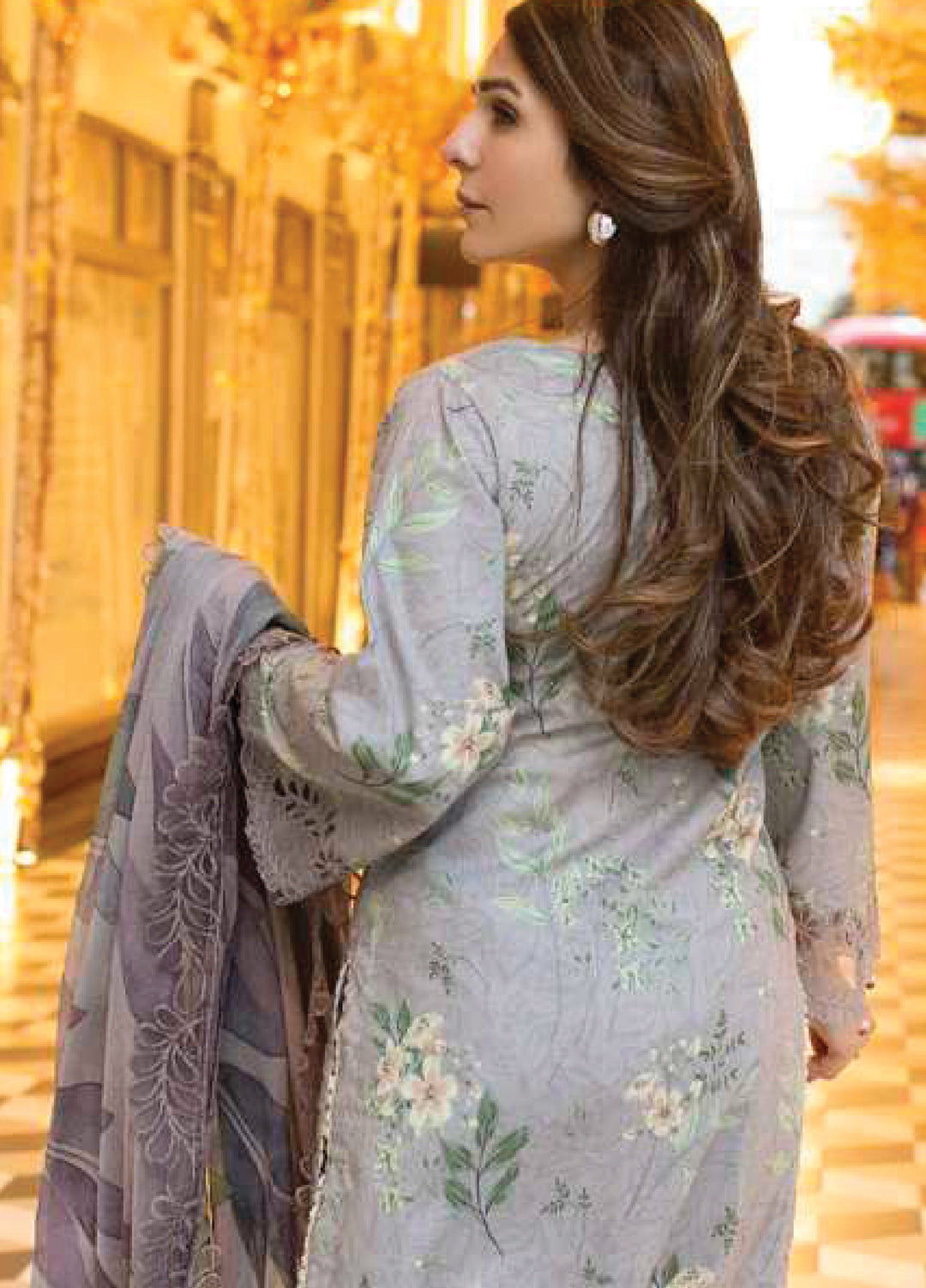 Sunshine Bloom by Al Zohaib Unstitched Embroidered Lawn 3 Piece Suit AZ26USL D10 - Summer Collection