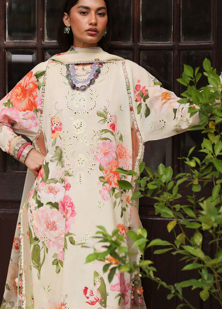 Wild Flower by Zaha Unstitched Embroidered Lawn 3 Piece Suit ZK26UWL ZF26-06 Dahlia - Festive Collection