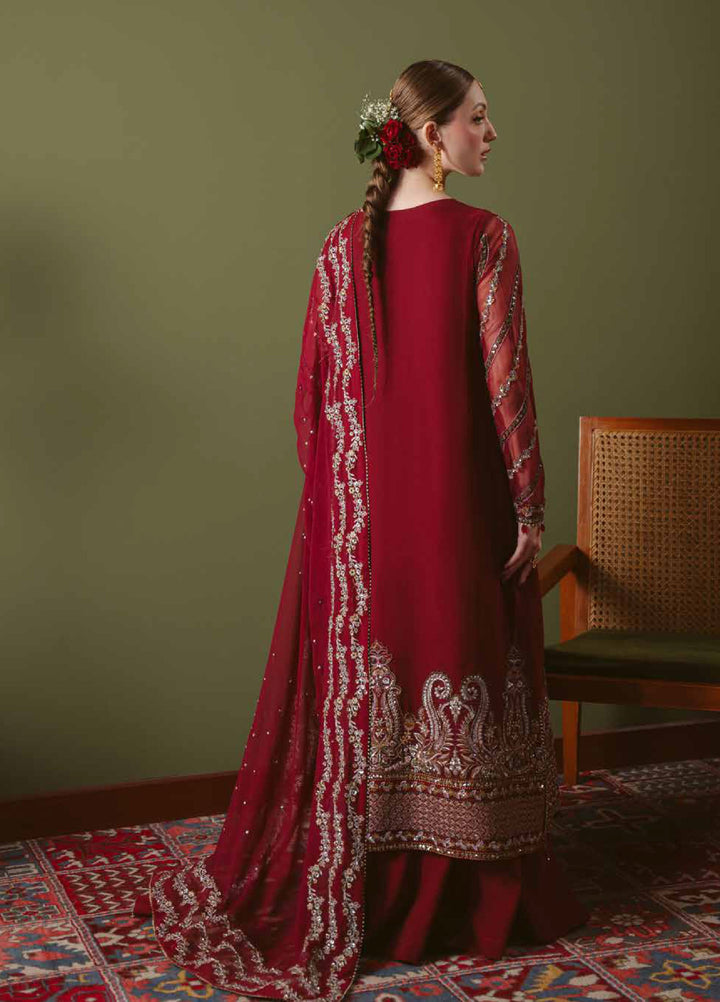 Elaya by Nureh Unstitched Embroidered Chiffon 4 Piece Suit NU26UEF NEL-92 - Festive Collection
