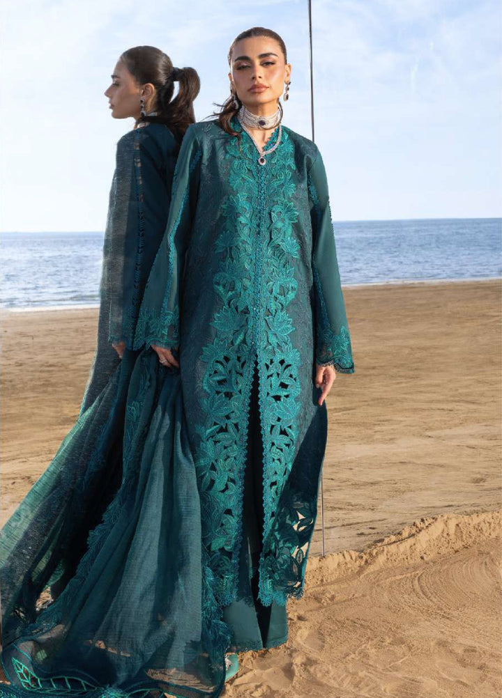 Rang Rasiya Premium Unstitched Embroidered Lawn 3 Piece Suit RR26UP D-14 Ayleen - Festive Collection